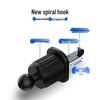 Вращающийся спиральный крюк держатель для телефона на вентиляционное отверстие автомобиля для шаровой головки 17 мм