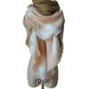 Autumn and Winter Faux Cashmere Black and White Double-sided Large Plaid Square Scarf Scarf Ladies Shawl