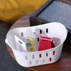 White Hanging Drain Basket Hangable Sundries Hanging Basket Shower Storage Basket  Bathroom