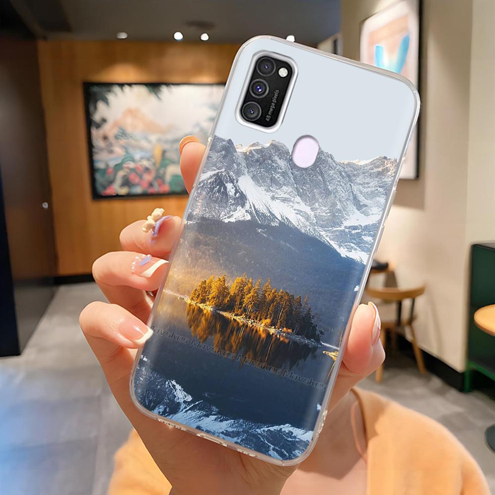 Для Samsung Galaxy M21 M31 Чехол Мягкий ТПУ Мягкий Силикон Модный Чехол для Телефона Для Samsung M21 M31 Funda Роскошная Задняя Крышка Coque Para
