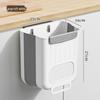 Wall-Mounted Foldable Kitchen Trash Bin with Cabinet Hook