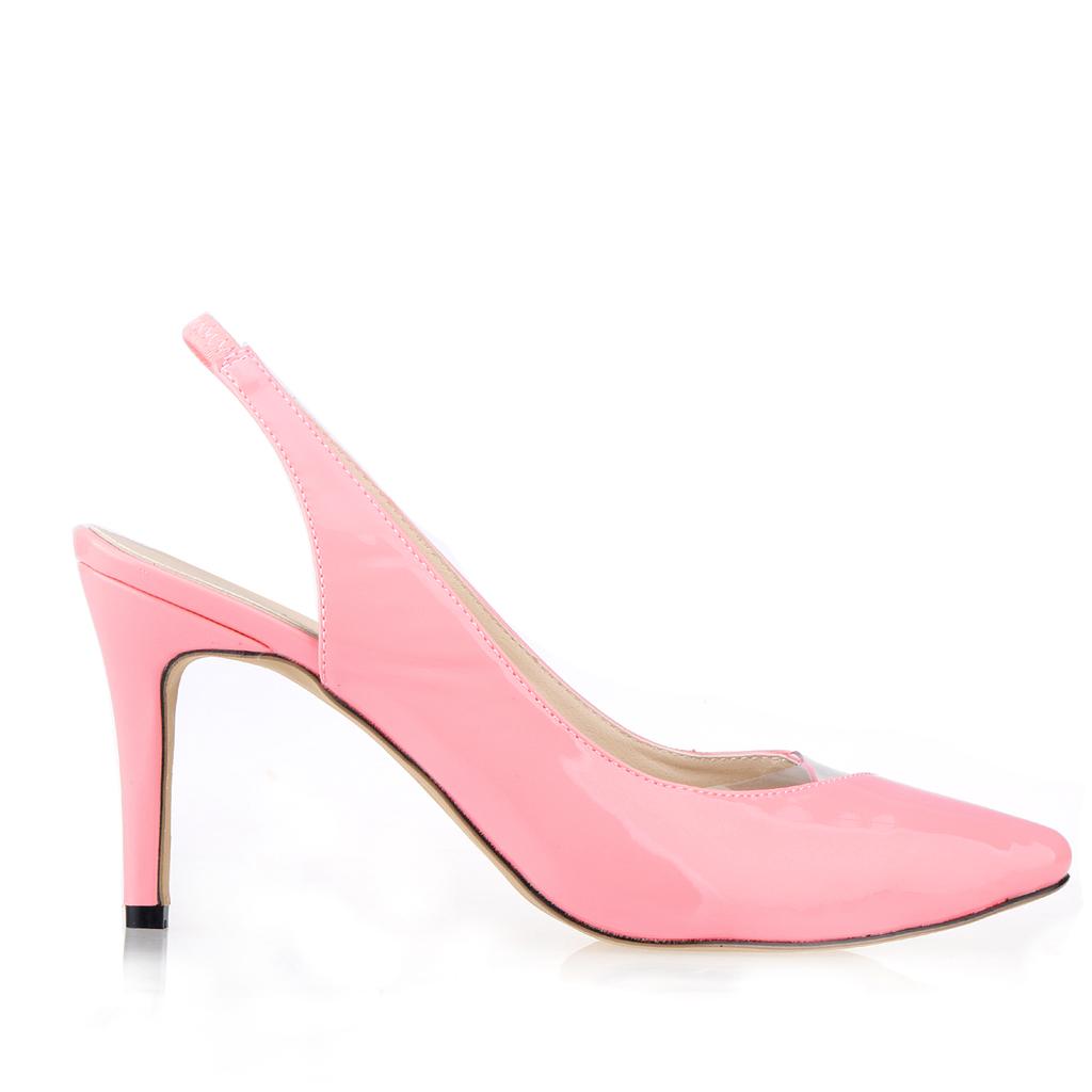 Women Patent Leather Fashion High Heels Pointed Corset Work Pumps Court Shoes Wedding Party Shoes Shoe