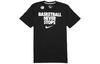 Nike Футболки Мужские Черные С Круглым Вырезом Умеренный Прямой Крой 524306-014