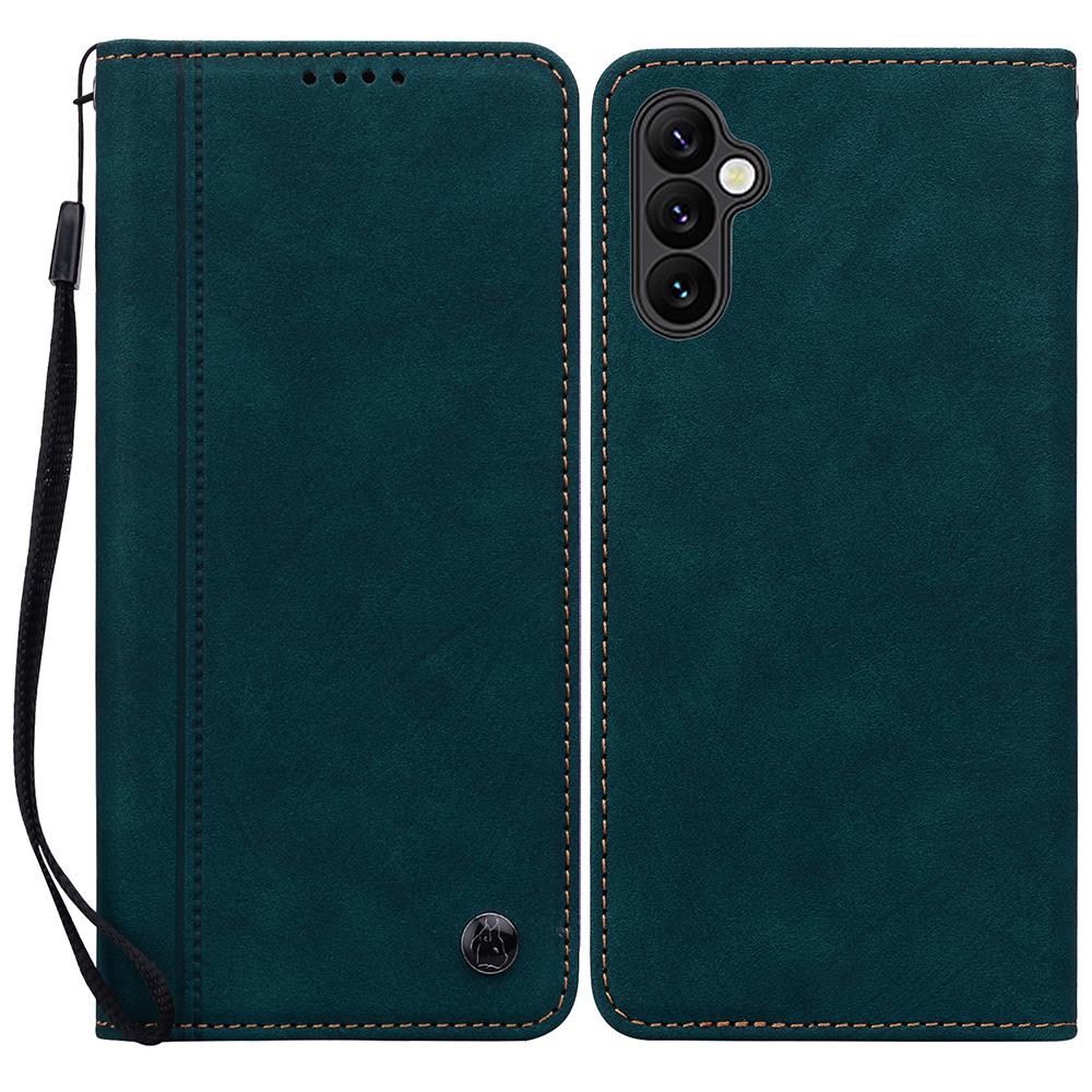 Чехол для Samsung Galaxy S25/S24 с узором из линий, кошелек, кожаный чехол для телефона со шнурком