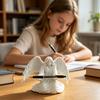 Ангел Держатель для ручек на стол 3D-печатная статуэтка ангела Стенд для демонстрации карандашей Декоративный органайзер для дома Офиса Спальни Гостиной Настольный декор