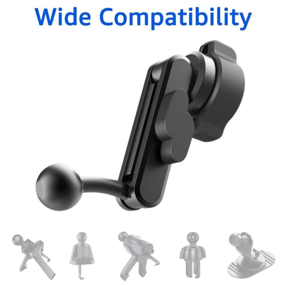 17mm Ball Head Phone Mount Aluminum Alloy Ball Head Extension Rod Phone Holder Joint Car Interior
