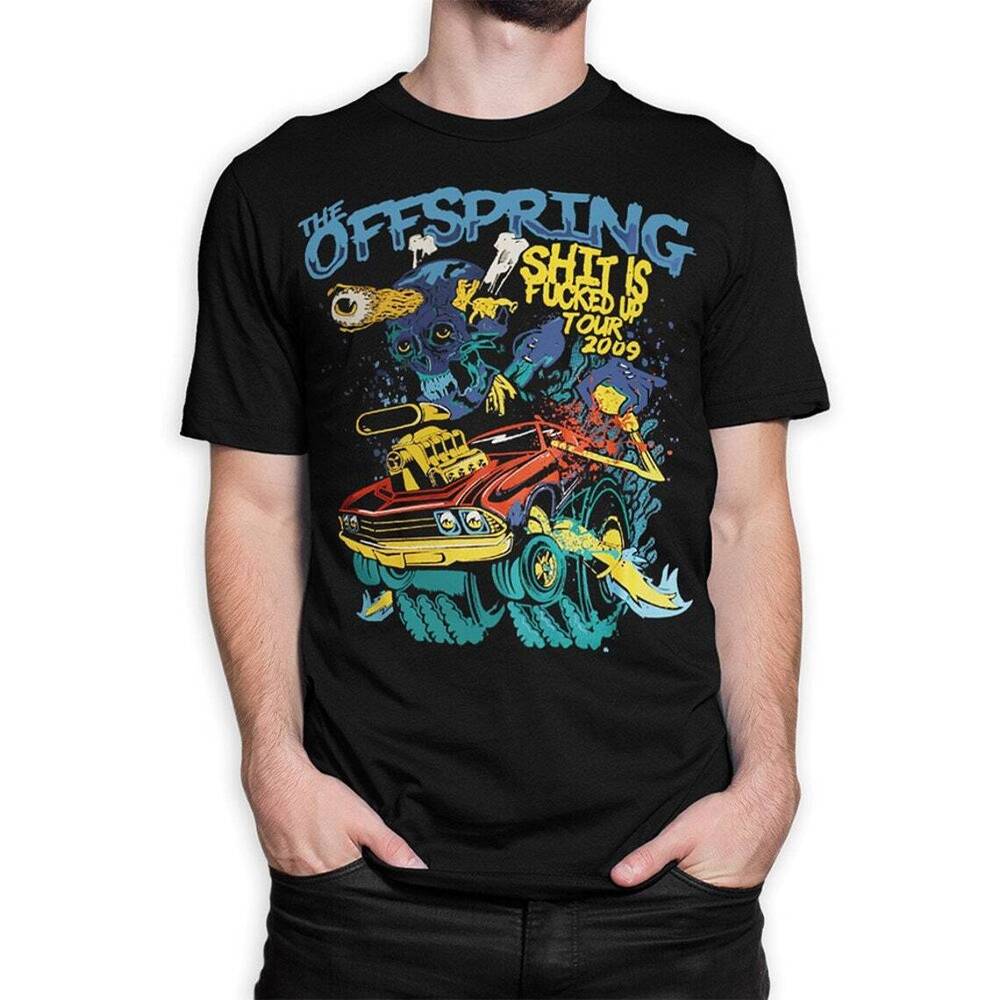 The Offspring 2009 Band Music T-shirt Size S-5XL Print Front Unisex T-Shirt
