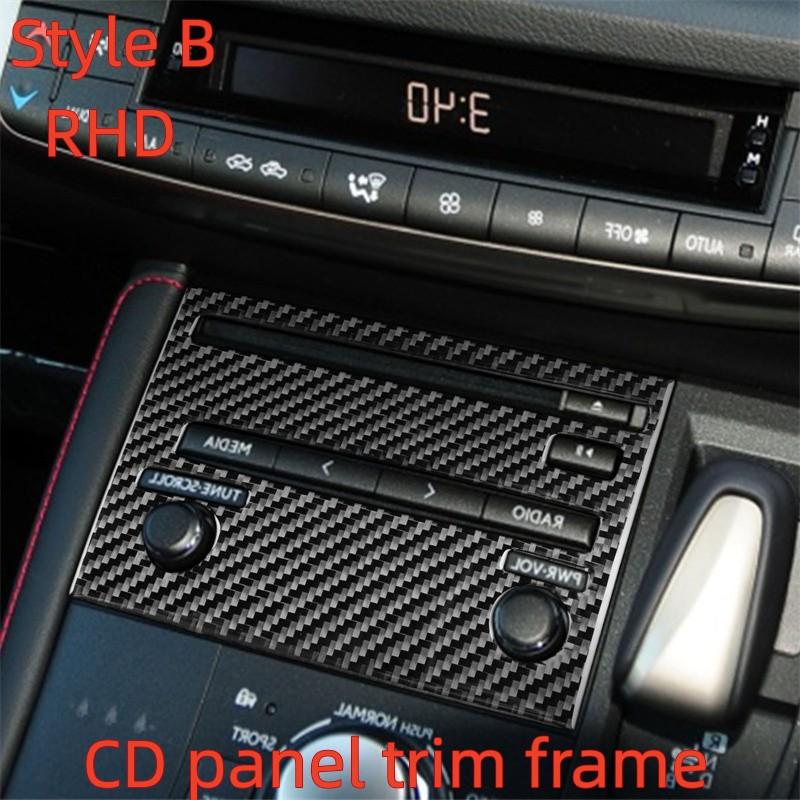 Полный набор автомобильных наклеек из углеродного волокна для Lexus CT 11-17, внутренняя центральная консоль, воздуховыпускное отверстие на приборной панели, фара, регулировка крыши