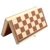 Portable Magnetic Wooden Chess Set for Beginners and Kids - Folding Design