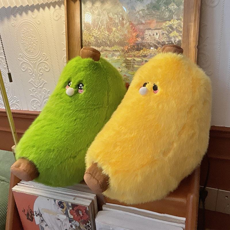 Пухлые Мультяшные Бананы Плюшевые Игрушки Уютные Мягкие Фруктовые Плюши Подушка Подушка для Сна в Офисе Прекрасный Декор Комнаты Рождественский Подарок на День Рождения для Детей