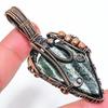 Green Swiss Opal Handmade Copper Wire Wrap Jewelry Pendant 2.80" Z1T70