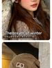 Pick hat men's winter new big head circumference pile cap toe cap casual warm cold hat men's style
