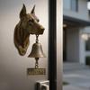 Retro Dog Welcome Door Bell Front Door Puppy Head Shopkeeper Bell Home Office Entrance Decorative Bell Pet Lover Gift