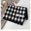 Retro Green Plaid Scarf Women's New Winter Warm Korean Style Student Shawl Dual Purpose Pink Scarf