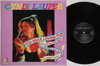 12-дюймовая пластинка CYNDI LAUPER You Make Loving Fun YM12001 JAM SPOT 1984 Япония Рок Б/у
