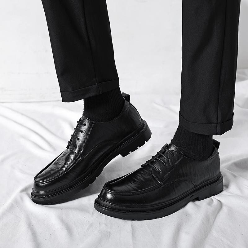 Mens Dress Shoes Men's Leather Skin Shoes for Men Elegant Casual Business Luxury Social Male Shoe