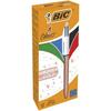 BIC 4 Colors Rose Gold Ballpoint Pen - Medium Point - Black, Blue, Red and Green Ink