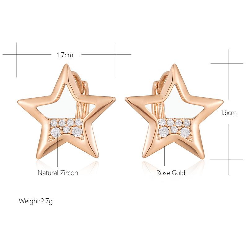 Кинель серьги с пирсингом в виде пентаграммы для женщин, милые украшения с кубическим цирконом