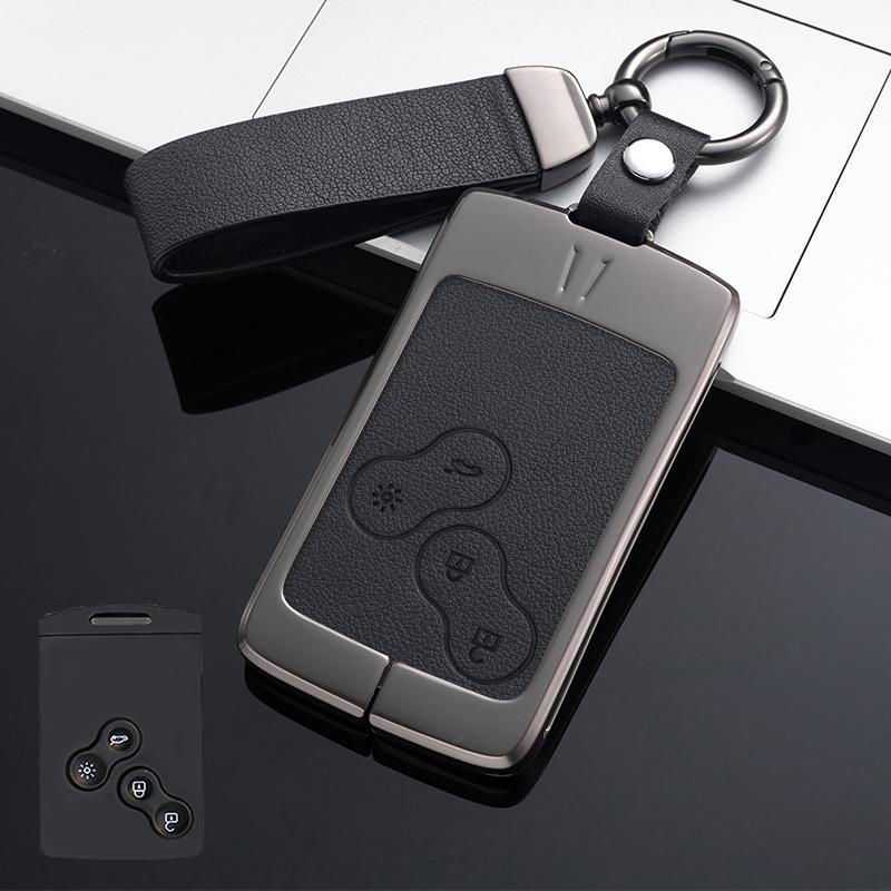 Чехол для ключей из цинкового сплава, брелок для Renault Duster Captur Clio Logan Megane 1 2 3 Koleos Scenic, аксессуары для ключей