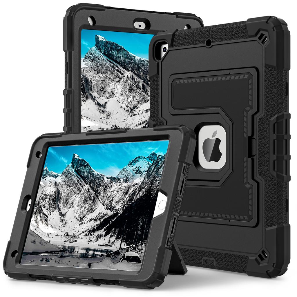 Tablet Case with Kickstand for iPad 10.2 (2021)/(2020)/(2019) Anti Drop PC+Silicone Cover