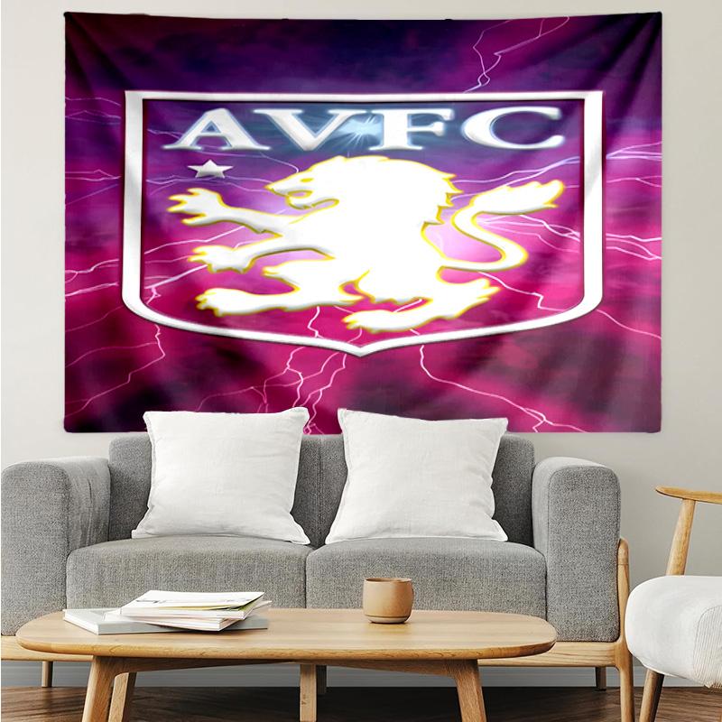 A-Aston Villa FC logo Tapestry for Bedroom Aesthetic Classroom Tapestries Wall Hanging for Living Room Dorm Office,Ideal Creative Gift