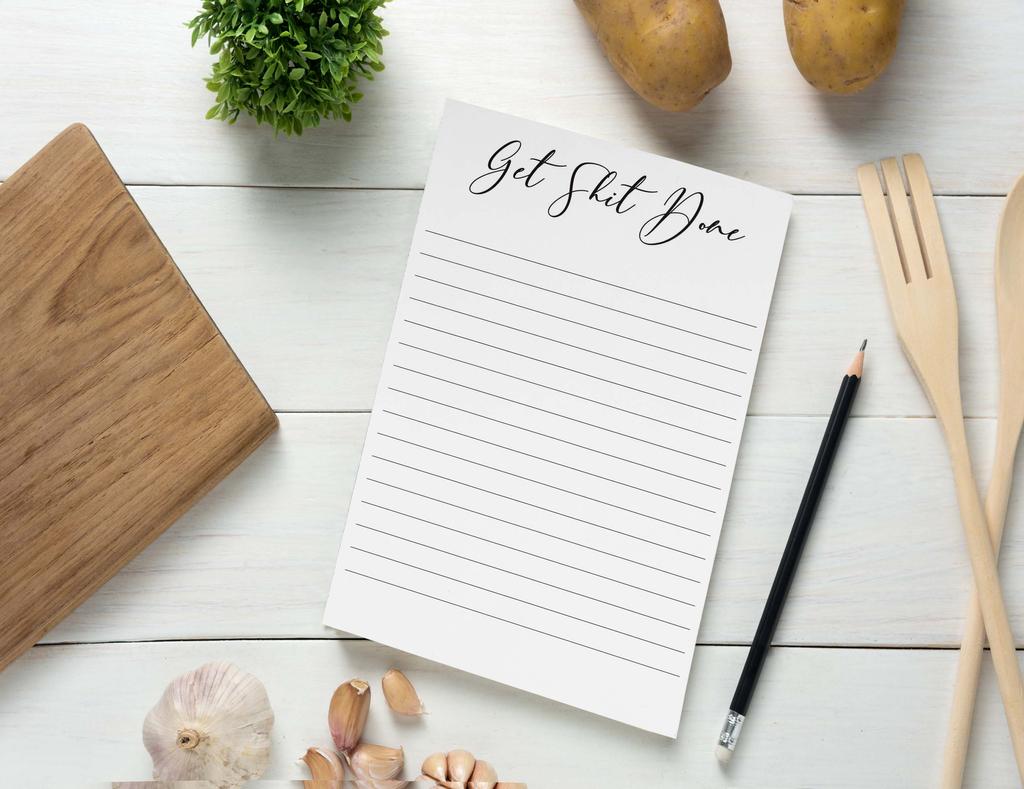 Inkdotpot Упаковка из 2 ежедневников-планировщиков, недатированных блокнотов, блокнотов для заметок, отрывных списков дел, органайзеров, планировщиков, для организации задач (50 листов