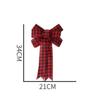 Christmas Bow Polyester Handmade Large Size Festive Holiday Christmas Tree Gift Decor Ornament Christmas Party Decor Accessory