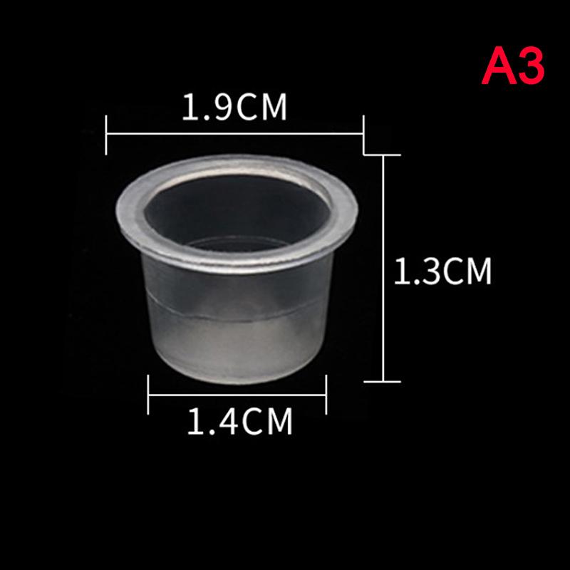 100Pcs S/M/L Plastic Disposable Microblading Tattoo Ink Cups Permanent Makeup