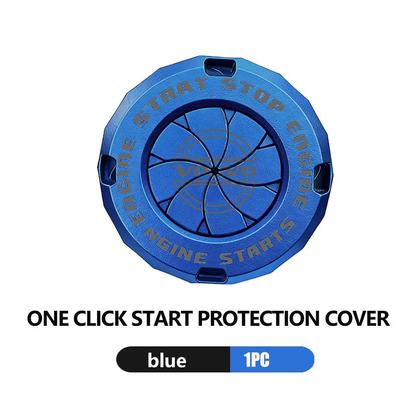 bgr3 Car Styling One-Click Start Button Protective Cover Universal For Volvo V50 S60 XC60 S40 XC40 XC90 V60 S80 S90 V70 XC70