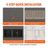 Shower Niche Ready for Tile 40.64x40.64cm & 40.64x50.8cm, Triple Shelf, Square Corners Wall-inserted Niche Recessed, Sealed Protection Modern Soap