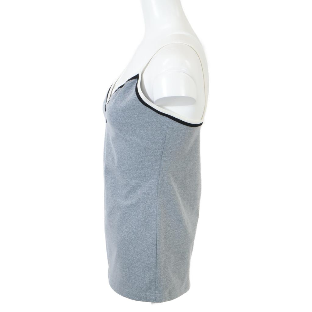 CHANEL Excellent condition P10762V06479 1998 CC Logos camisole tops 40 grayUsed