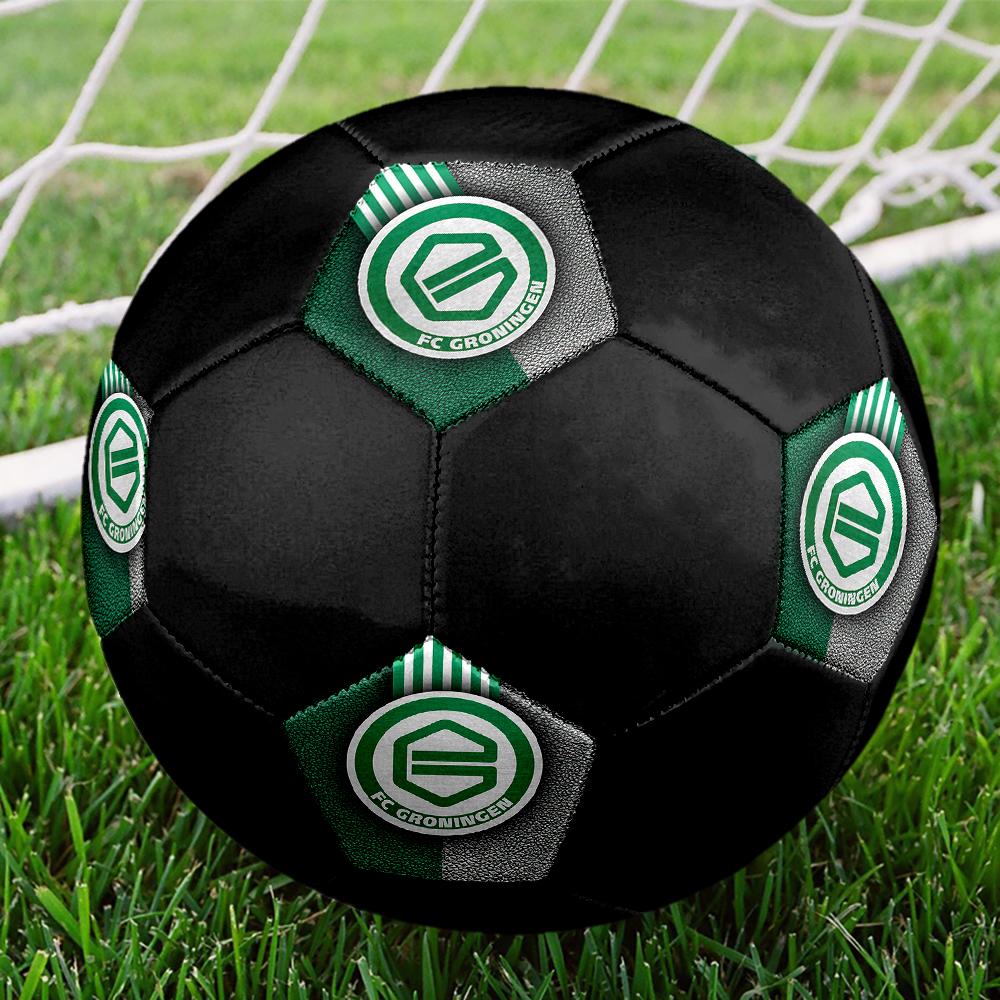 Groningen FC Soccer Ball, colorful, suitable for all ages, machine-stitched, PVC material, competition grade, durable and high bounce
