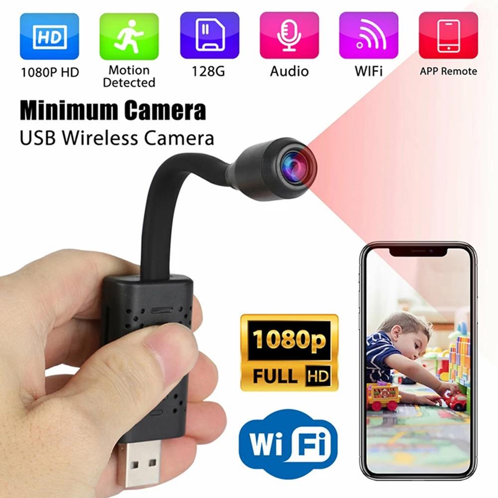 Мини-камера HD 1080P WiFi видеокамера портативный беспроводной модуль видеорегистратор поддержка удаленного просмотра P2P камера маленькая камера на теле