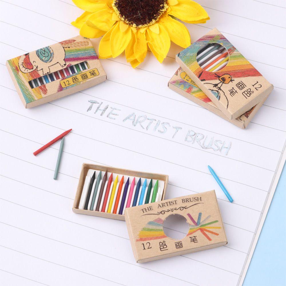 Painting Tools Miniature Color Pencil Dolls Accessories Doll Colorful Crayon Dollhouse Decoration