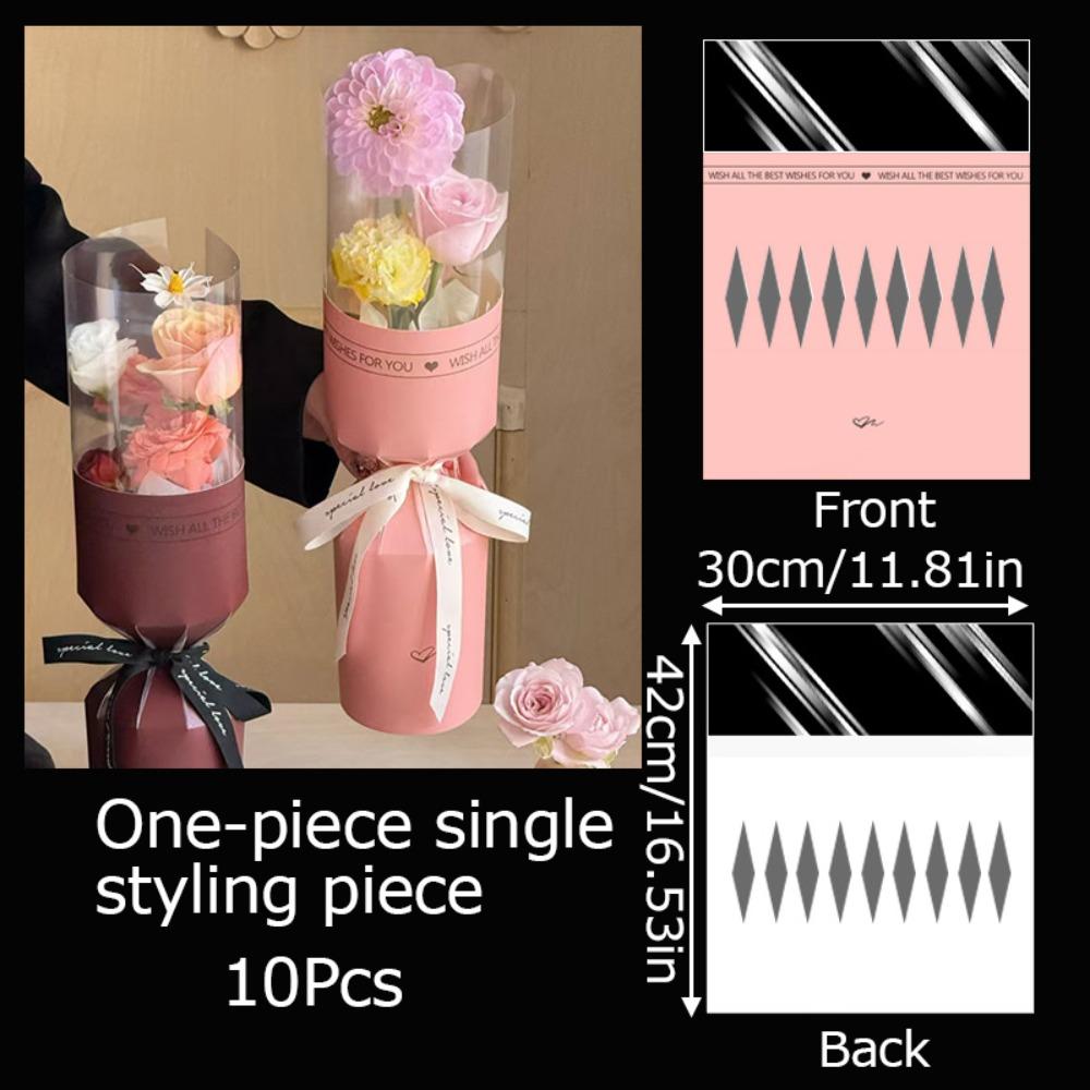 DIY Mother's Day Bouquet Bag Literary Packaging Bags Gifts Flower Wrapping Paper