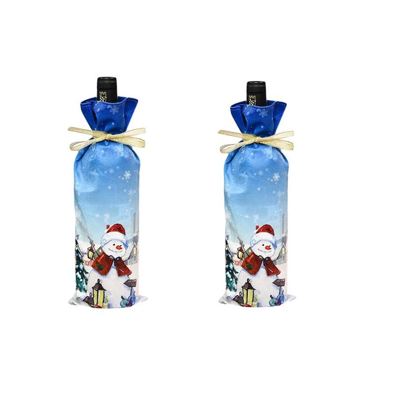 Рождественские упаковочные мешки для бутылок