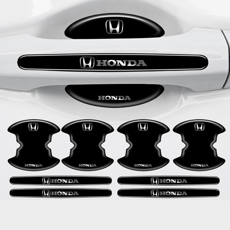 Car Door Bowl Handle Protector Film Sticker Accessories For Honda Civic FIT Accord PreludeQ CRV 5th City CRZ CRX Mugen Jazz Pilot