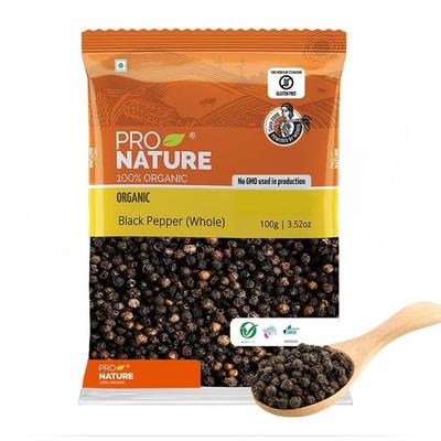 Pro Nature 100% органический черный перец (Весь), 100 грамм