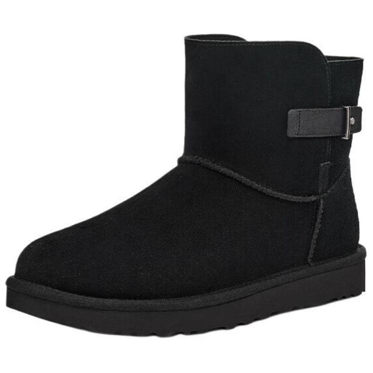 UGG Round Toe Lightweight Snow Boots Unisex Boots Black 1166776-BLK