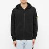 STONE ISLAND Классическое однотонное худи на молнии с нашивкой, унисекс, черное 721564251-V0029