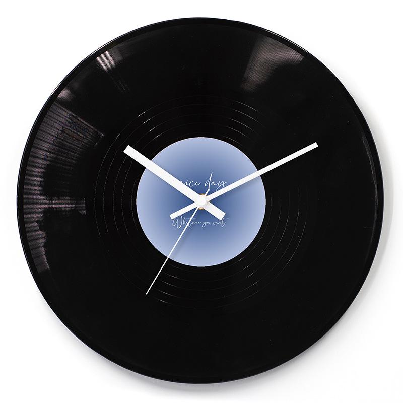 Настенные часы с виниловой пластинкой Sunset, высококачественный орнамент, винтажный держатель для часов, китайский стандартный стол