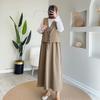 2024 Summer Women's Solid Color Vest and Skirt Casual Two-Piece Set