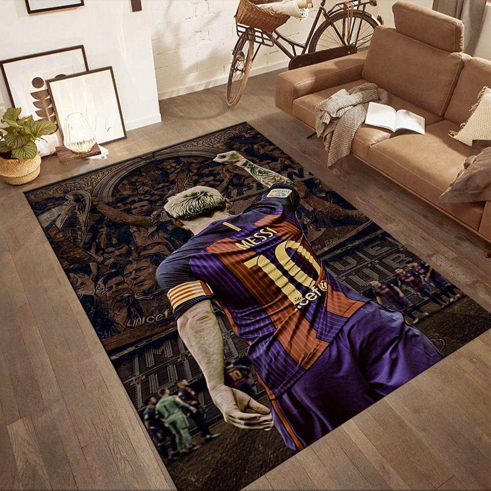Messi 491 Area Rug Suitable for Dining Room Balcony Decorate room Living Rooms Antislip Carpet Anime Office Decor Wedding Party Gift