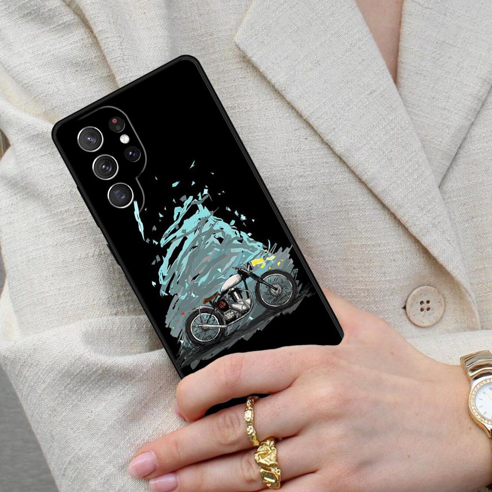 Motorcycle Cell Phone Case for Samsung Galaxy S26 Ultra S25 S24 S23 S22 S21 S20 Note10 Cover