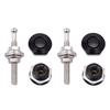 4Pcs 30mm Black Quik Release Latch Fastener Hood Push Button Billet Pins Lock