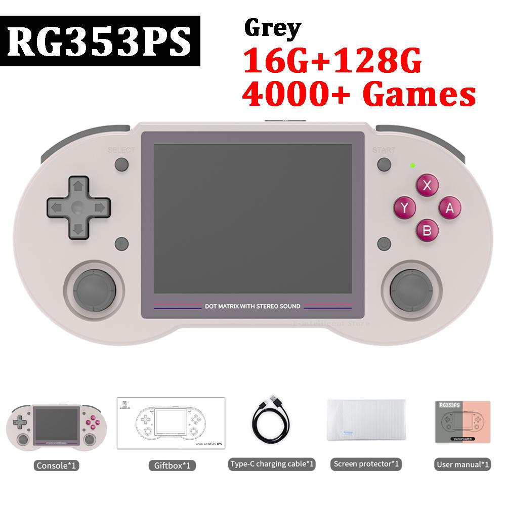 Портативная игровая консоль Anbernic Rg353ps, Linux, 3,5 дюйма, Ips, ретро-игровой плеер, 16 + 256 г, поддержка 5000+ игр, 5 г, Wi-Fi, онлайн-выход Hd