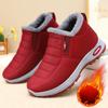 Зимние сапоги унисекс из плюша - однотонный теплый верх из ткани с круглым носком, подошва из ПВХ, удобная толстая подошва, зимние сапоги для мужчин и женщин