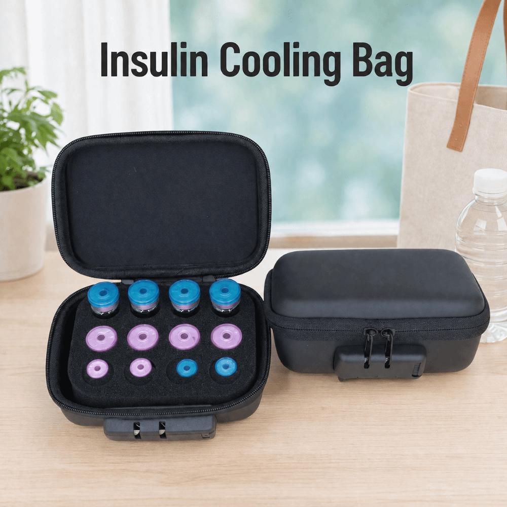 Waterproof Insulin Vial Protector Multiple Slots Essential Oils Carrying Box Travel Use