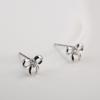 Sweet Bow Earrings Zircon Earrings Small and Elegant Simple Design Girly Earrings