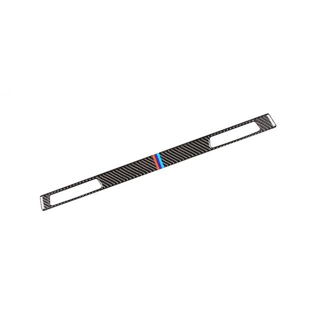 Real Carbon Fiber Center Control Copilot Water Cup Holder Panel Cover Trim For BMW E90 E92 E93 2005 2006 - 2009 2010 2011